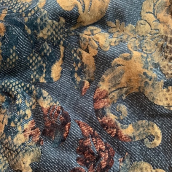 St. John Sport Floral Jacket Gray with Fall Colors - Picture 6 of 8